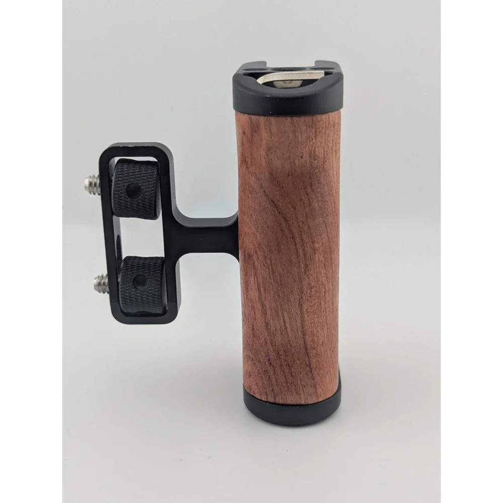 Wooden Side Handle Grip for SmallRig Camera Cage Video Rig Universal Ergonomic
